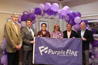 Purple Flag for Dementia Care celebration